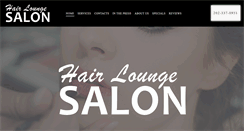 Desktop Screenshot of hairloungesalon.com