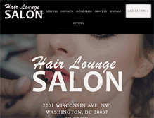 Tablet Screenshot of hairloungesalon.com